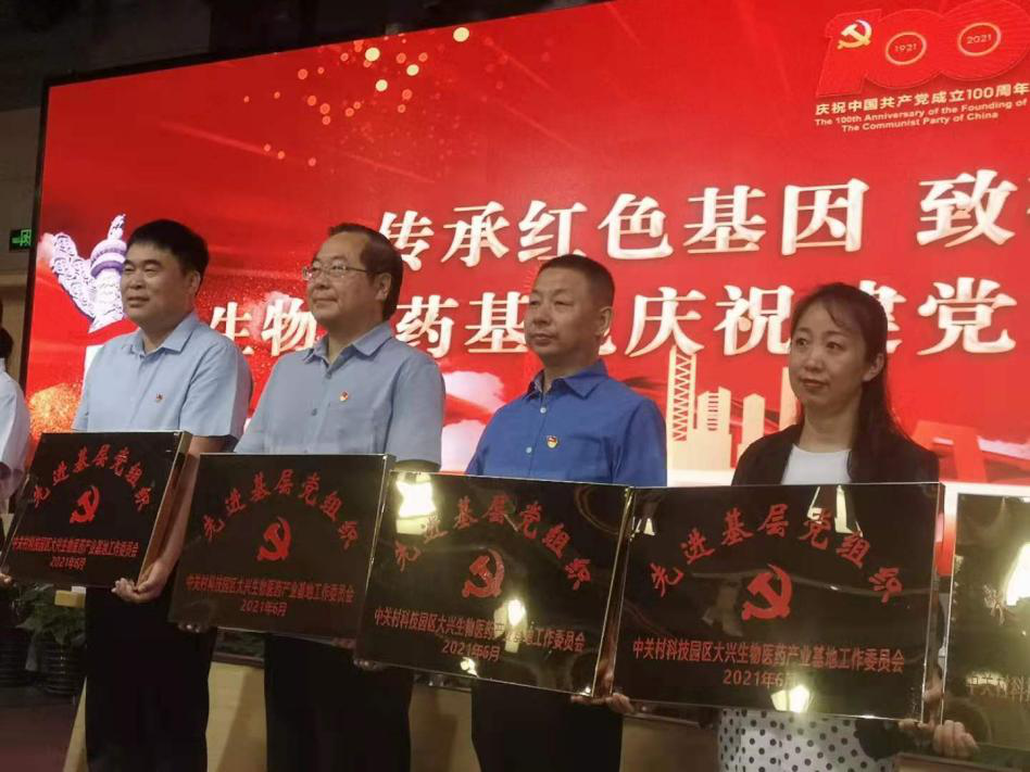 星空集团美科党支部和党支部书记受到大兴区生物医药基地工委表彰